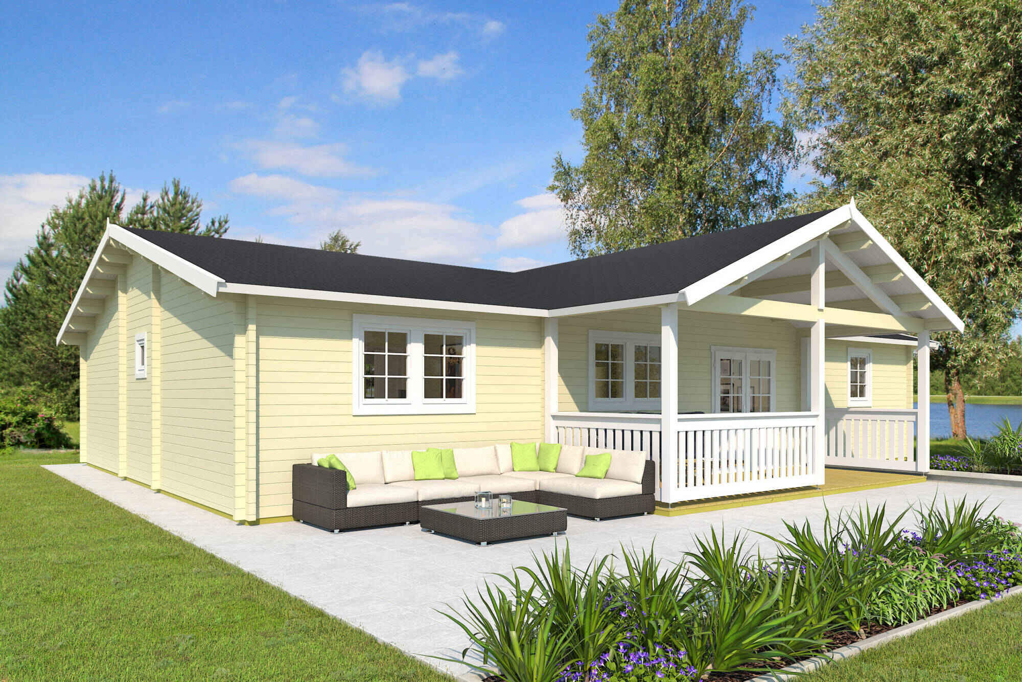 Render of ranch-style home