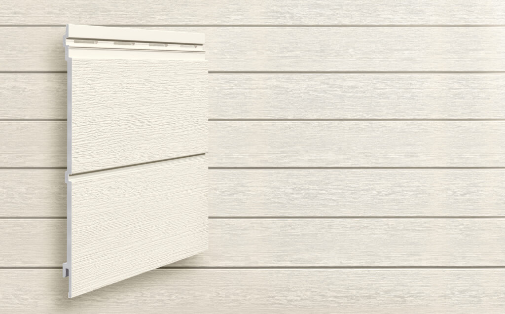Modern wood ivory PVC siding