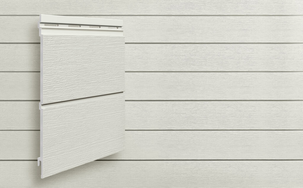 Modern wood pearl grey PVC siding