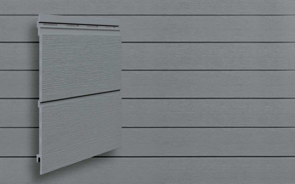 Modern wood quartz grey PVC siding
