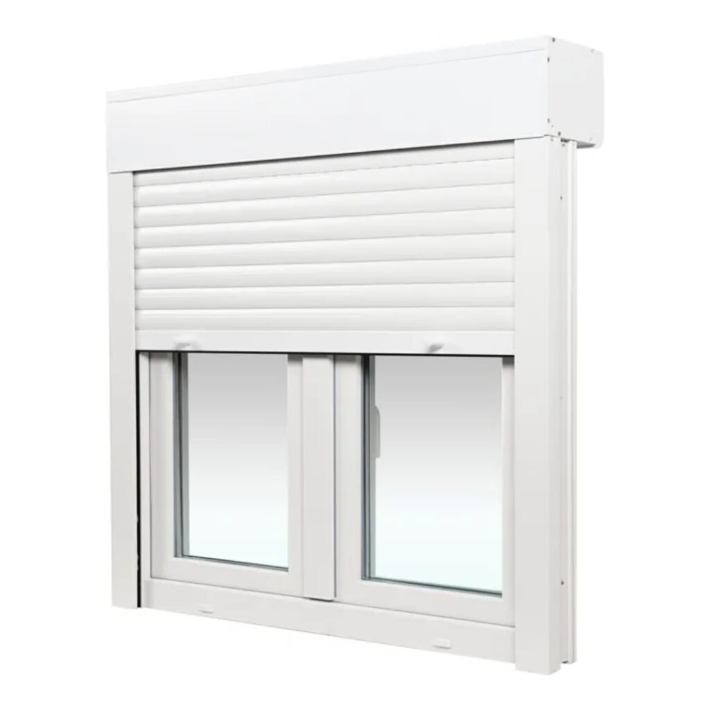 PVC window with shutter